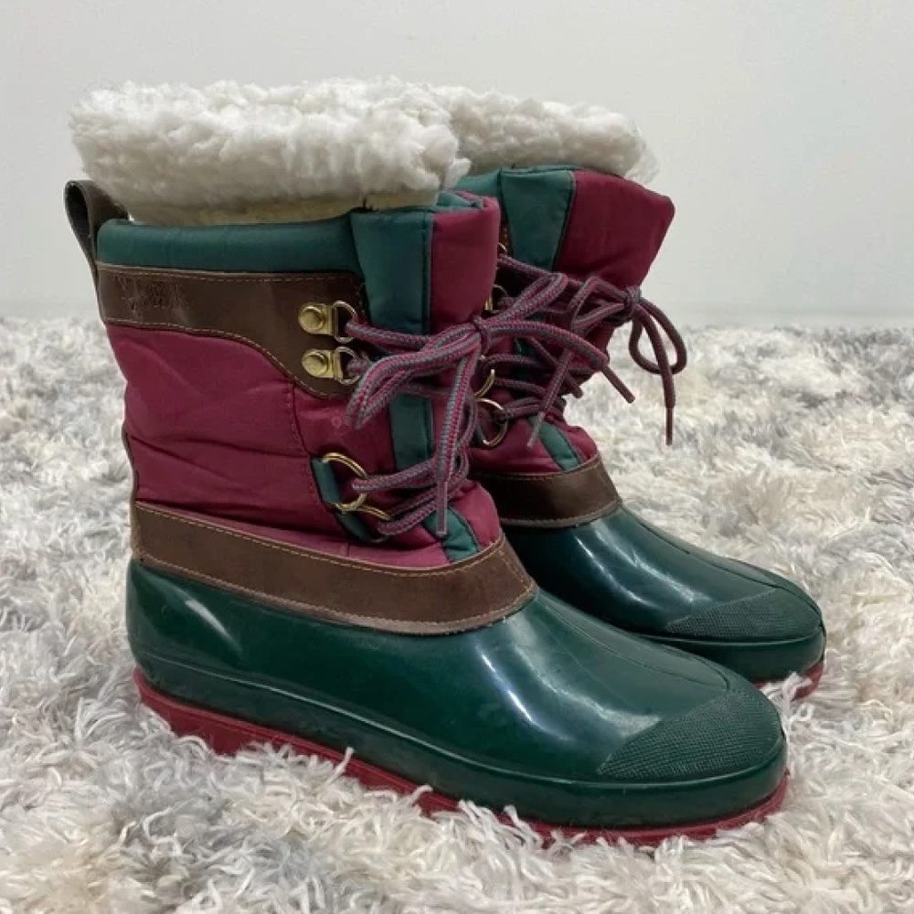 mens green duck boots